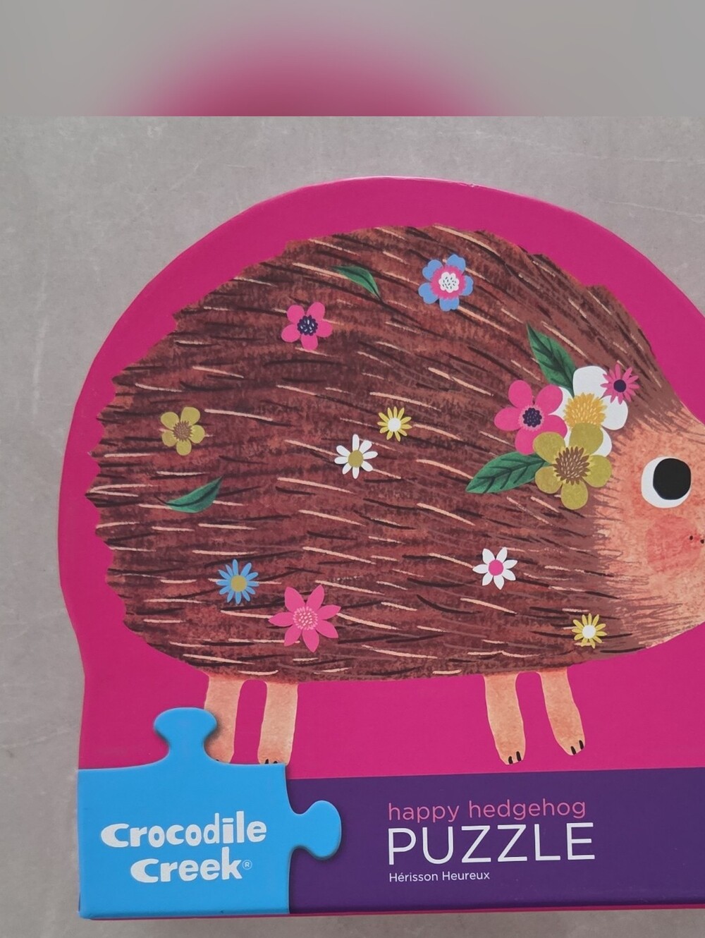 Crocodile Creek Happy Hedgehog 24-Piece Animal Puzzle, Ages 3+ FSC